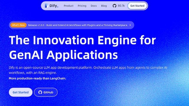 Dify | The Innovation Engine for GenAI Applications