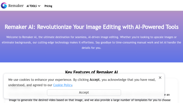 Remaker AI | Revolutionize Your Image Editing with AI-Powered Tools
