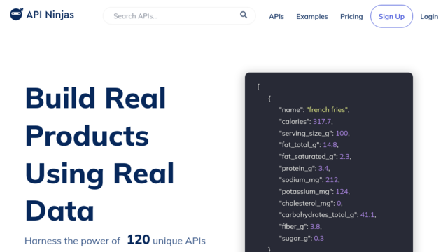 API Ninjas | Build Real Applications with Real Data