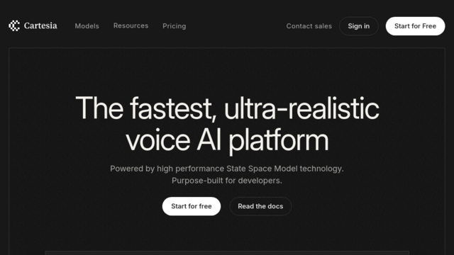 Cartesia | The fastest, ultra-realistic voice AI platform
