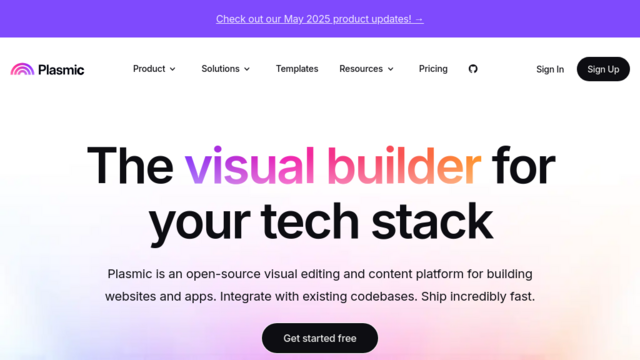Plasmic | A visual builder for your web apps