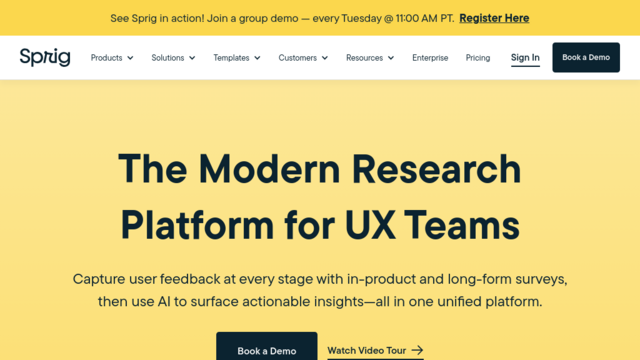 Sprig | The Modern Research Platform for UX Teams