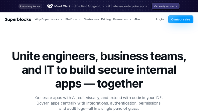 Superblocks | Build internal tools 10x faster