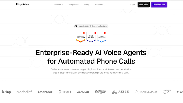 Synthflow | AI Voice Agents for Outbound Calls