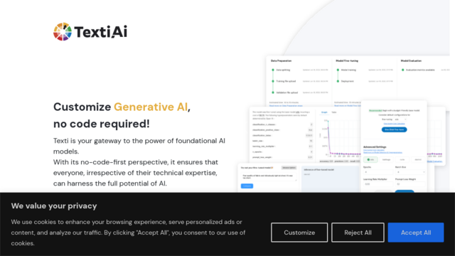 Texti AI | Seamless AI customization without code