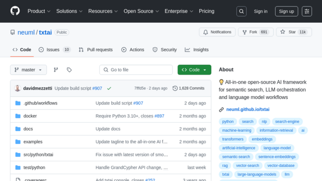 Txtai | An all-in-one AI framework for semantic search, LLM orchestration and language model workflows