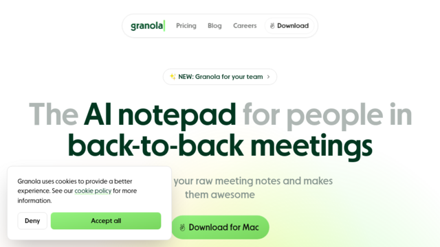 Granola | The AI notepad for people in back-to-back meetings