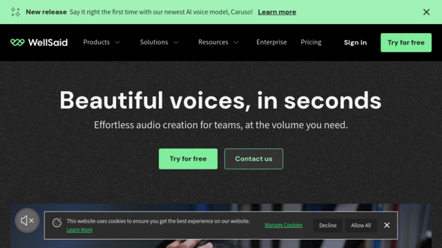 WellSaid | AI Voice for Enterprise Content