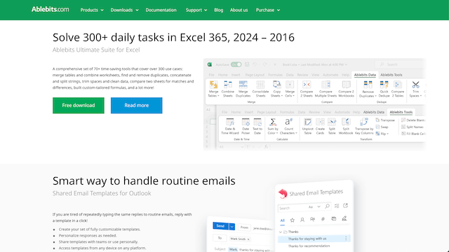 Ablebits | Excel add-ins tools to boost your daily work in Microsoft Excel